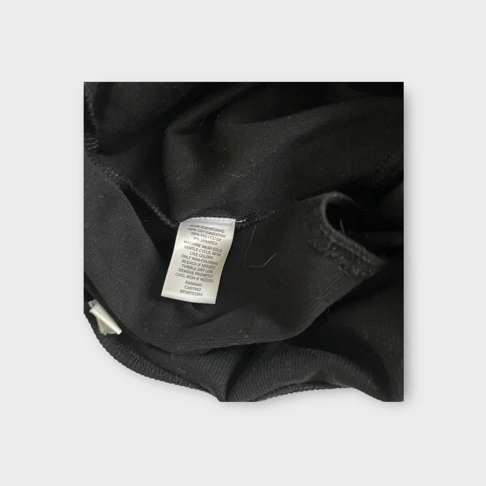 BP‎ Womens Black Ribbed V-Neck Spaghetti Strap Bodysuit Large NWT BP397555MI - Picture 7 of 9